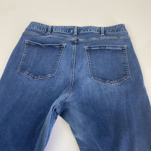 LANE BRYANT Women’s Mid Rise Wide Leg Jeans Size 22 XL  Blue‎ Stretch Comfort - Picture 10 of 15